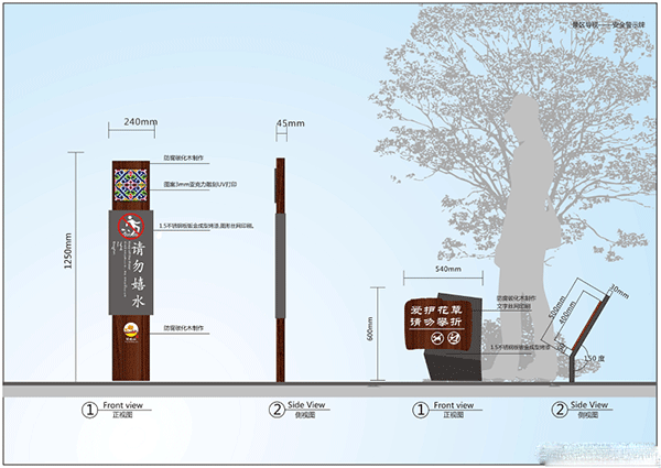 標識標牌的尺寸設(shè)置方案有哪些？